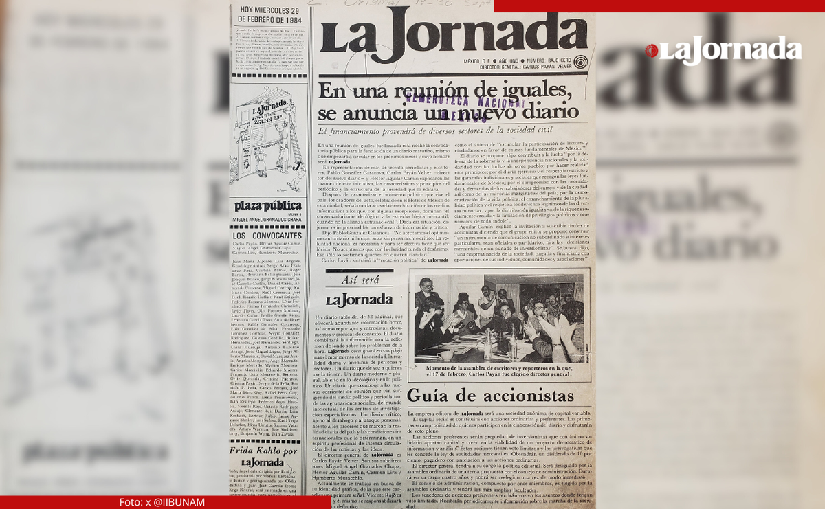 《La Jornada》创刊41周年