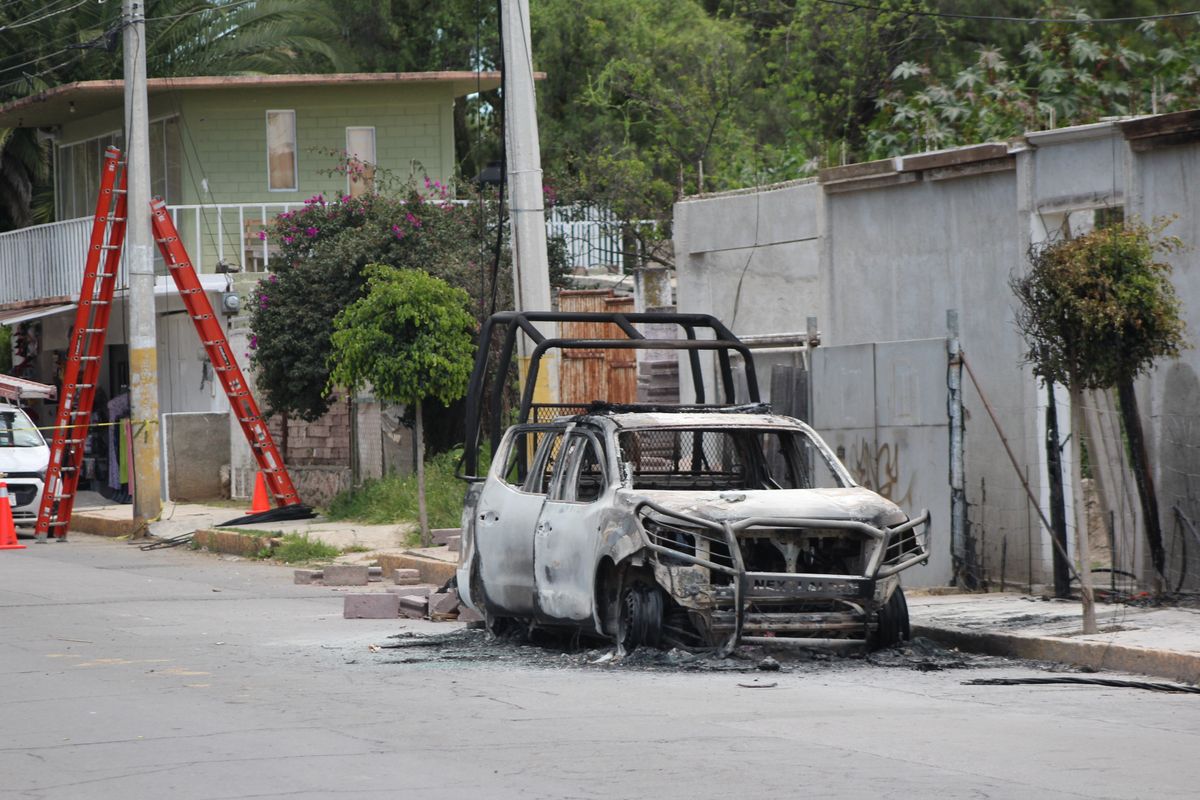 Nextlalpan的居民焚烧警车以抗议治安问题；已有一人死亡