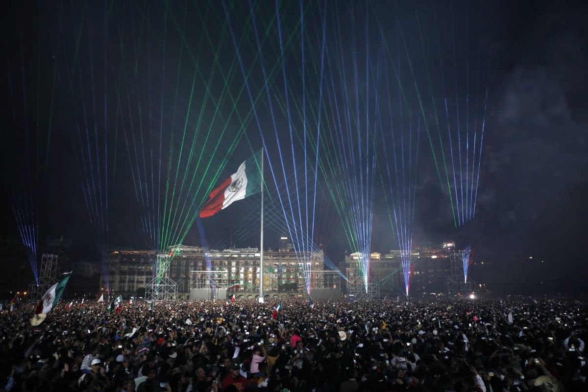 Unas 280 mil personas asistieron al Zócalo de la CDMX para celebrar un año más de Independencia